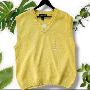 NWT Cotton Grenadier Yellow Vest, sz Large